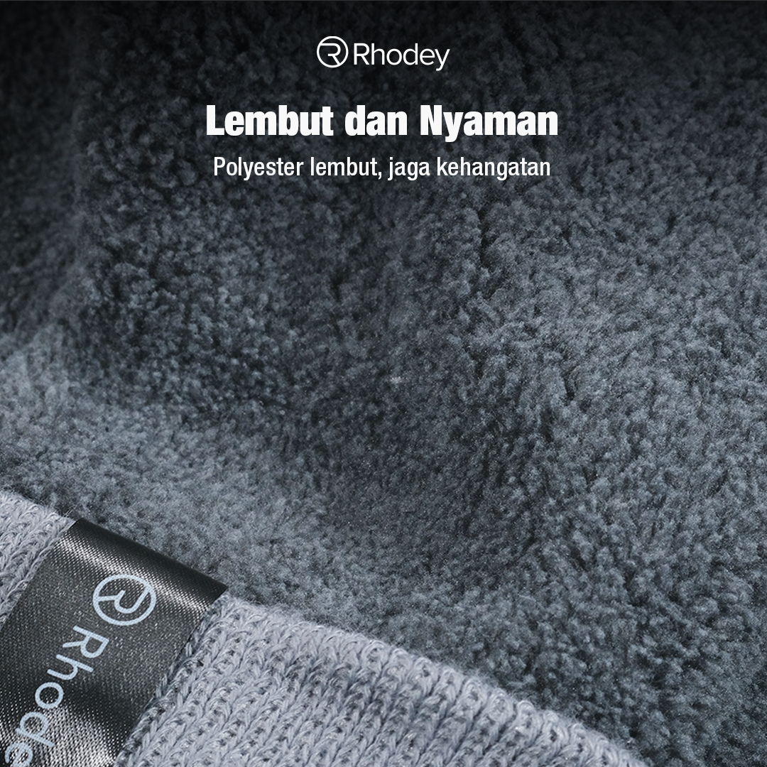 Rhodey Topi Kupluk Rajut Pria Wanita Polyester Beanie Hat Winter - EC002