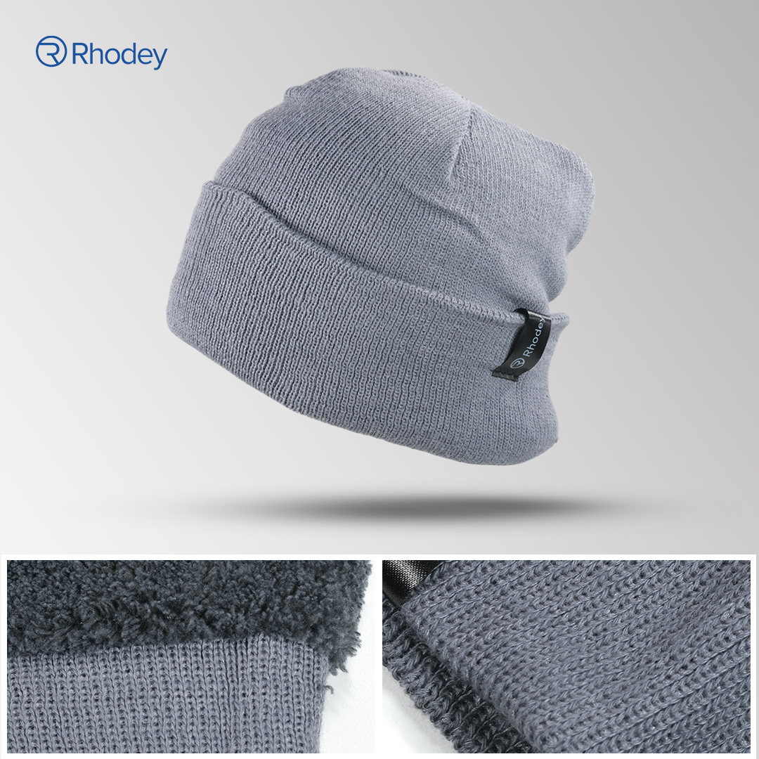 Rhodey Topi Kupluk Rajut Pria Wanita Polyester Beanie Hat Winter - EC002