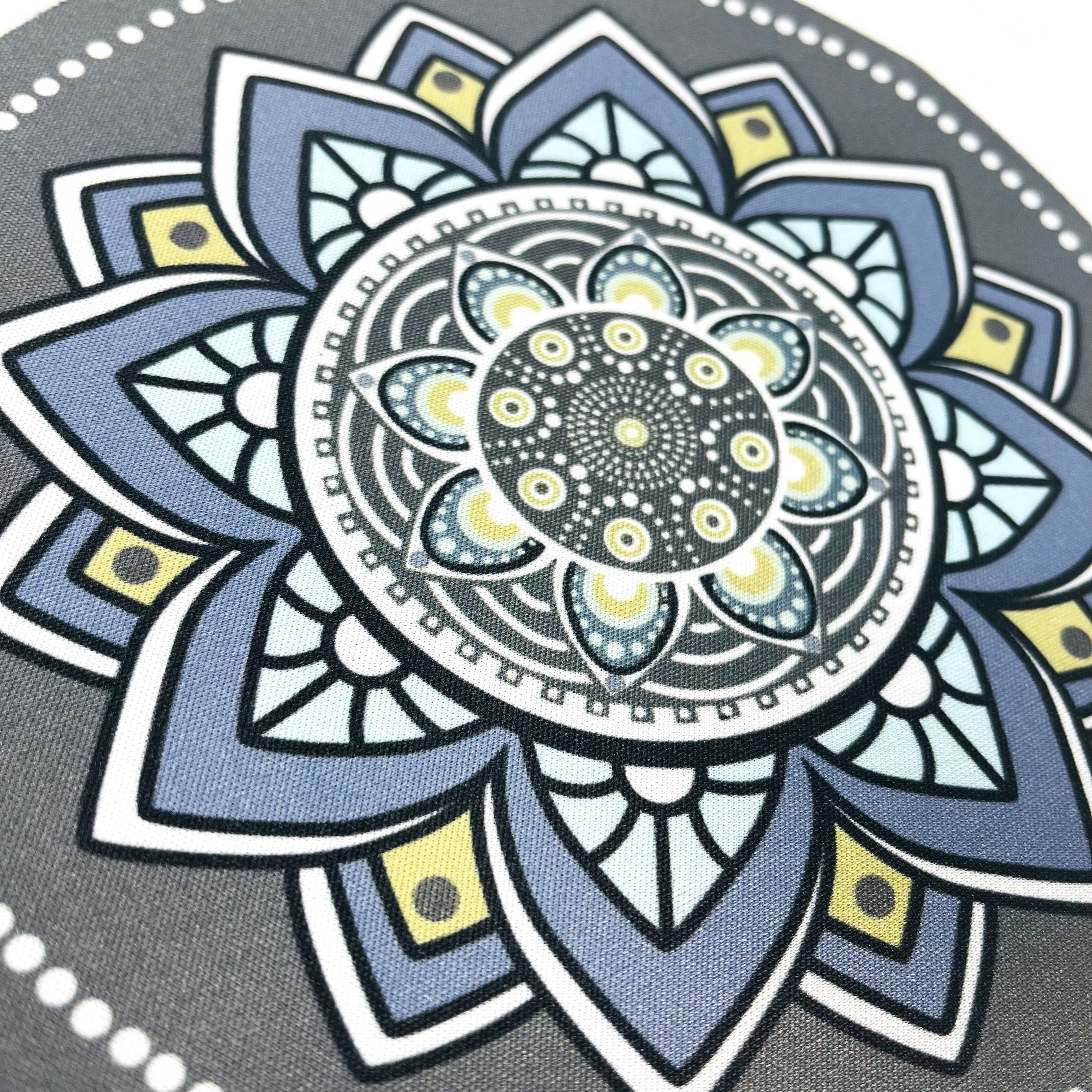 Comfast Mouse Pad Bulat Anti Slip Vintage Bohemian 200x200x3mm