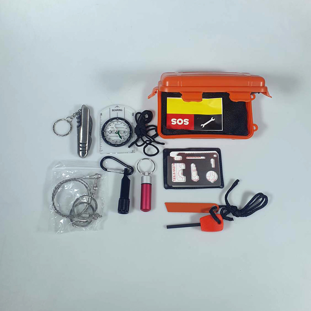FervorFOX Emergency Survival Kit Multifunctional First Aid SOS - J020