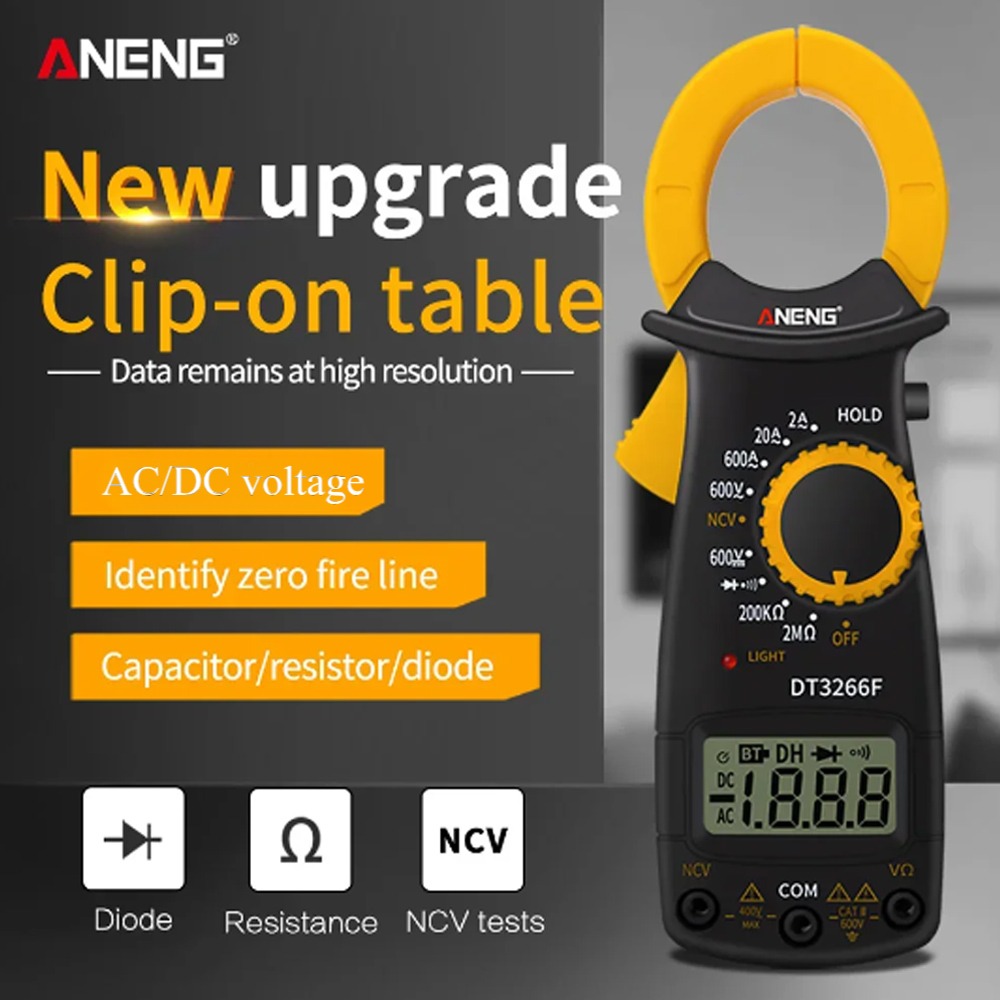 ANENG Digital Multimeter Voltage Tester Clamp Meter Auto Shutdown - DT3266F