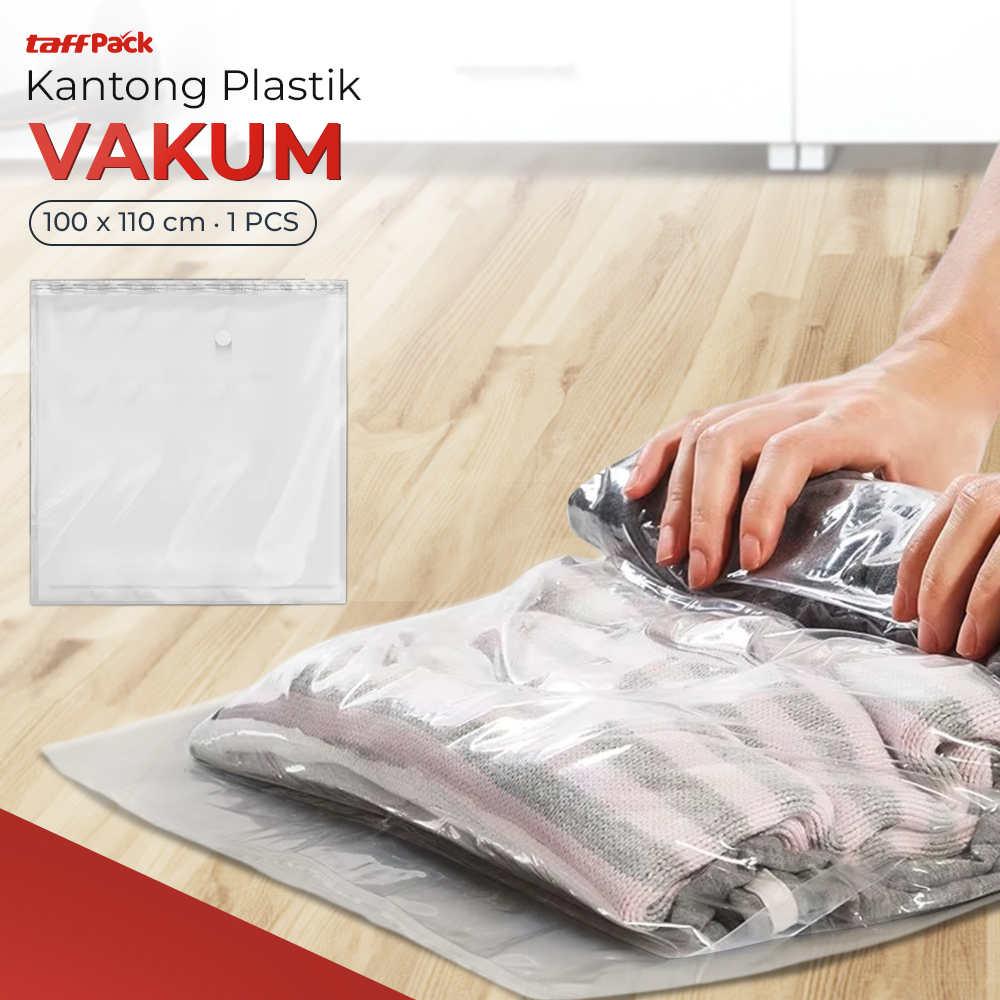 TaffPACK Kantong Plastik Vakum Pakaian Multifungsi Vacuum Bag 1 PCS - YB11