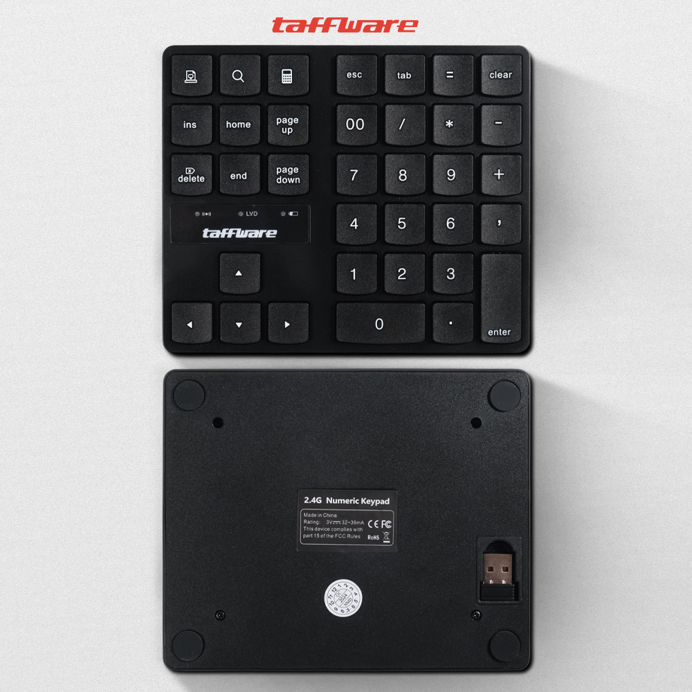 Taffware Keypad Numerik Multimedia Wireless 2.4GHz 35 Buttons - R57