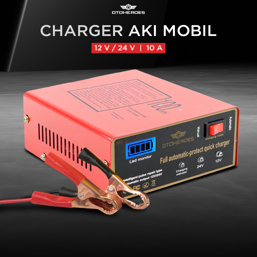 OTOHEROES Charger Aki Mobil Intelligent Battery Charger 12V/24V 10A - MF-2