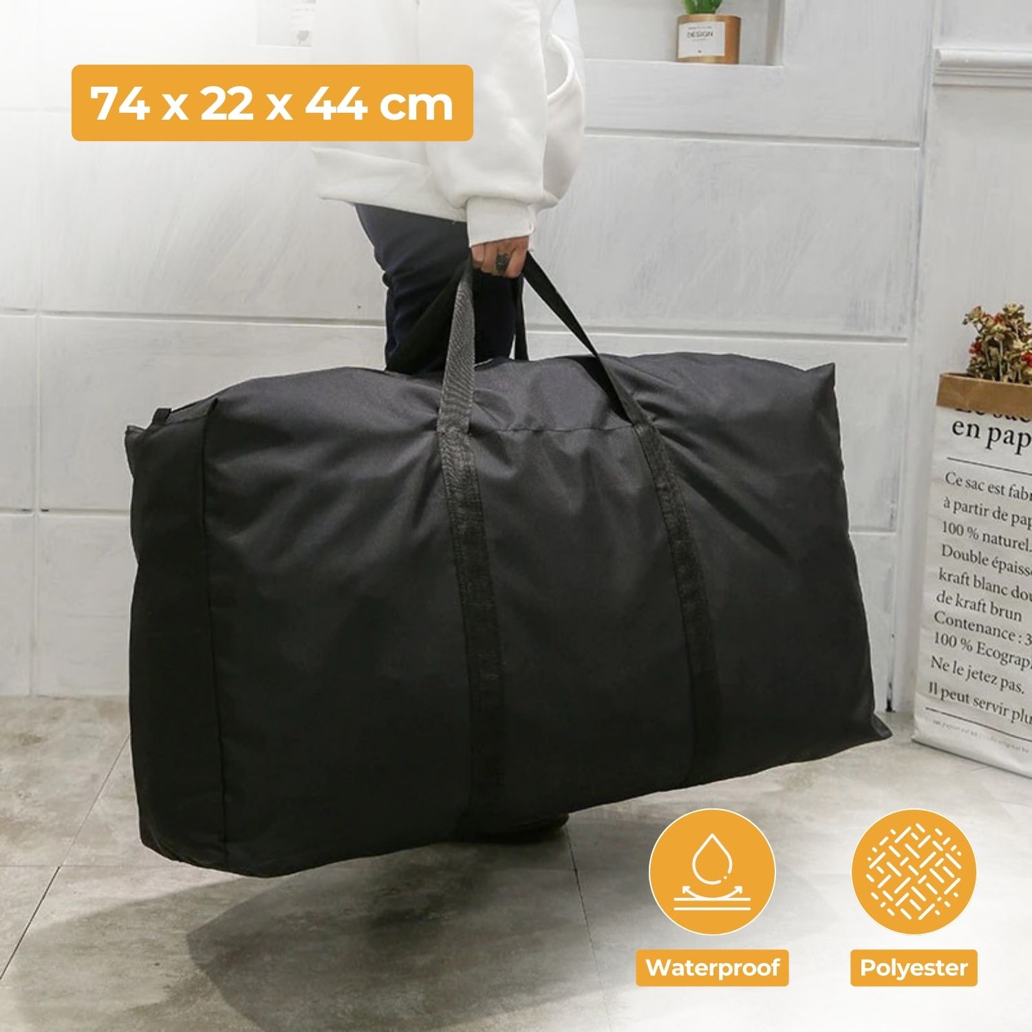 QEHIIE Tas Duffel Jinjing Wanita Travel Bag Size Large - LG10