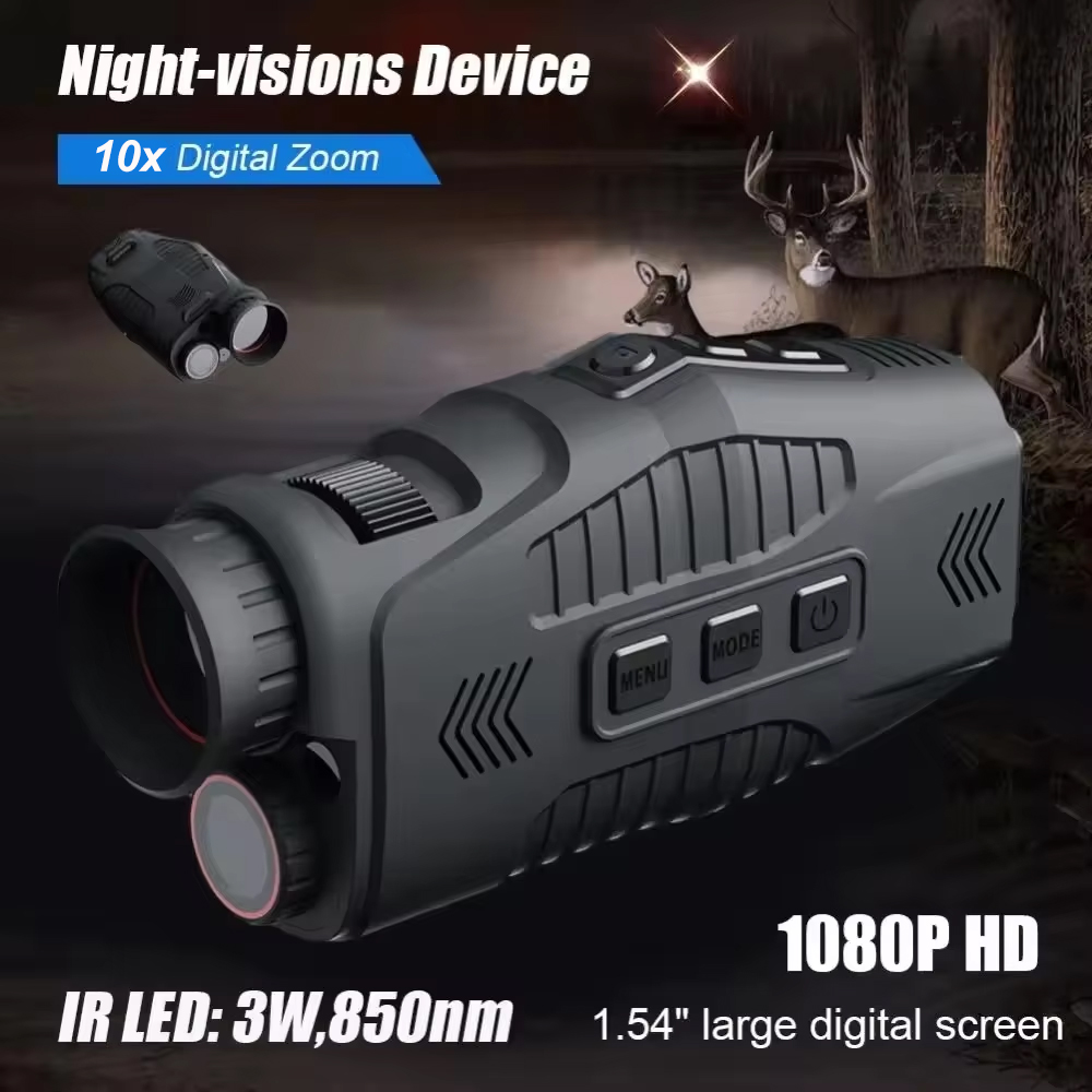 Aotuo Teropong Digital Monokular Outdoor Night Vision 10x Zoom 1080P - R11