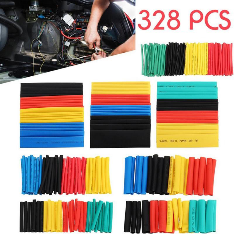 Taffware Selongsong Pelapis Kabel Insulasi Heat Shrink Tube 328 PCS - DHS3