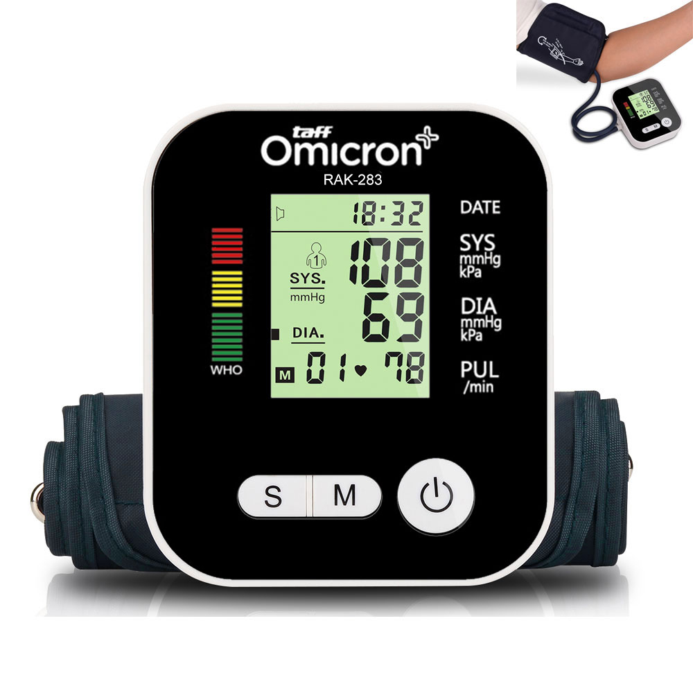 TaffOmicron Tensimeter Digital Pengukur Tekanan Darah Voice Indonesia - RAK-283
