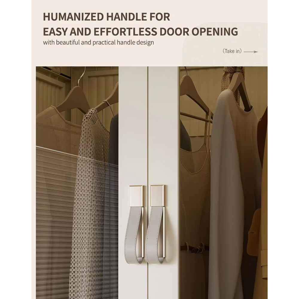 Chexing Lemari Pakaian Minimalis Rak Multifungsi Dustproof Partition - JG2155-1Y-2Z