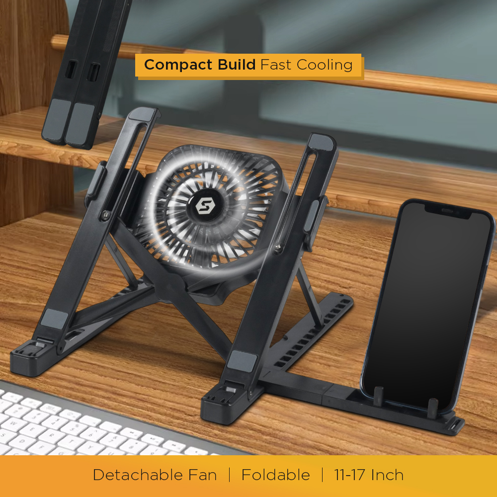 Centechia Stand Laptop Portable Foldable 13 Level with Cooling Fan - CT1310