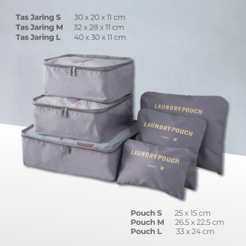Jual RUIMOM Tas Travel Bag Laundry Organizer Packing Cubes Multi
