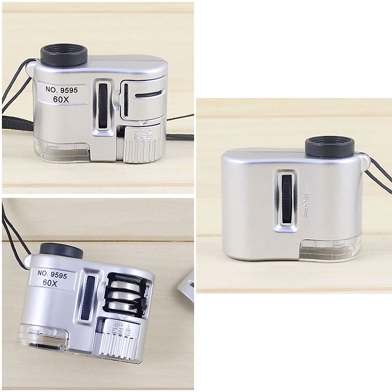 DaiDeng Mikroskop Portable Handheld Microscope 60x with LED - 9595
