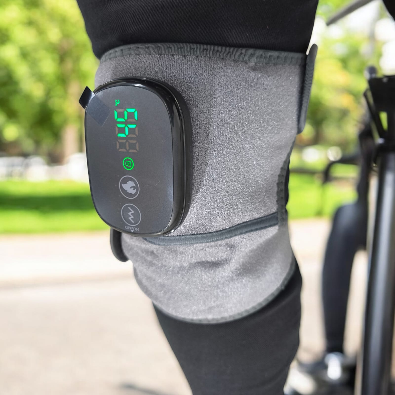 Moajaza Alat Pijat Pemanas Terapi Knee Pad 3 Mode Getaran 5000mAh - HC-008