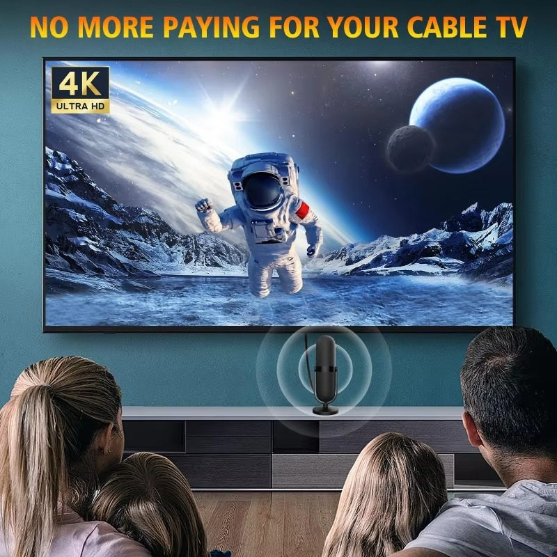 VUELVE Antena TV Digital Indoor DVB-T2 HD 4K 25dBi Female Plug - AN-2035