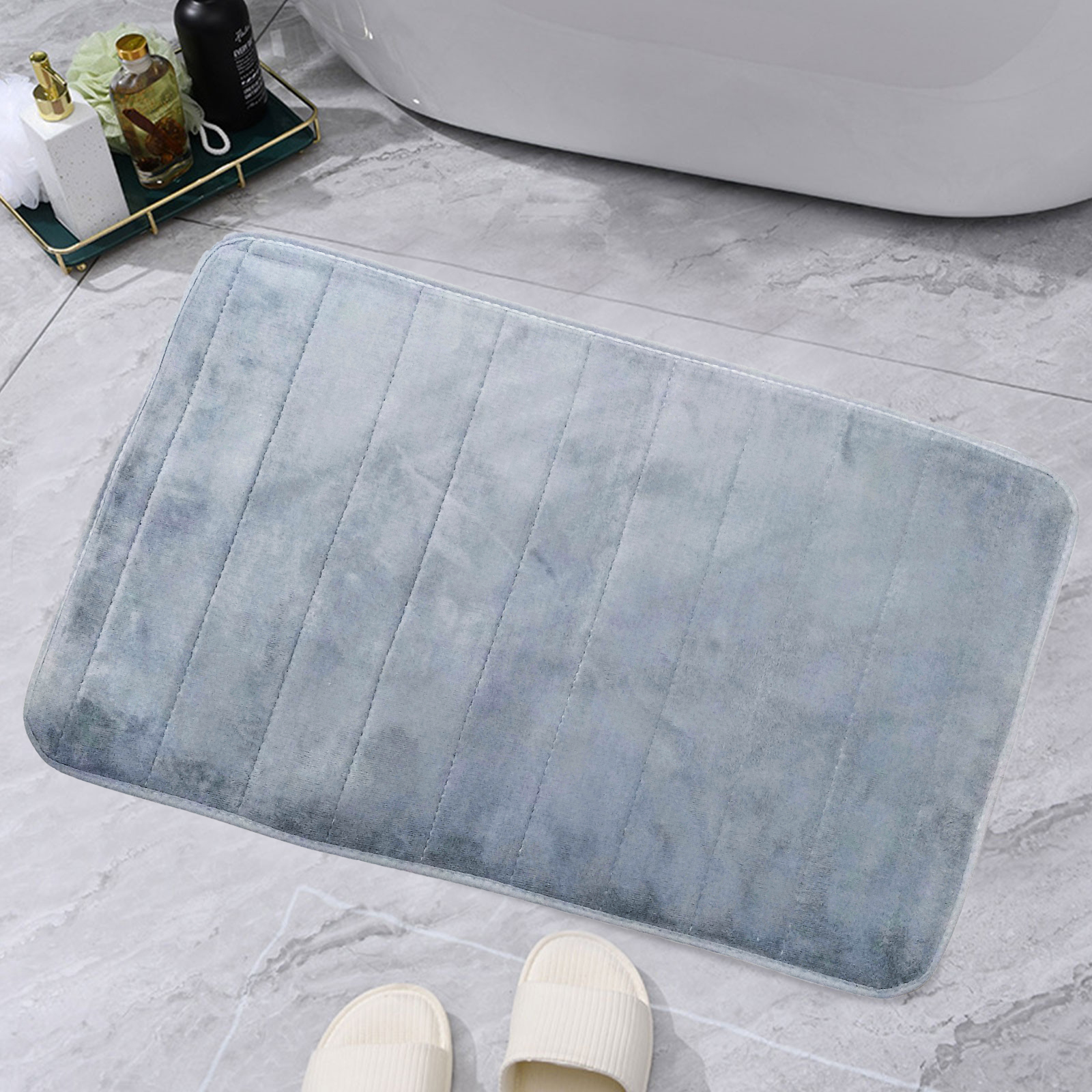 Muised Keset Kaki Coral Velvet Floor Mat 50x80cm - MC4