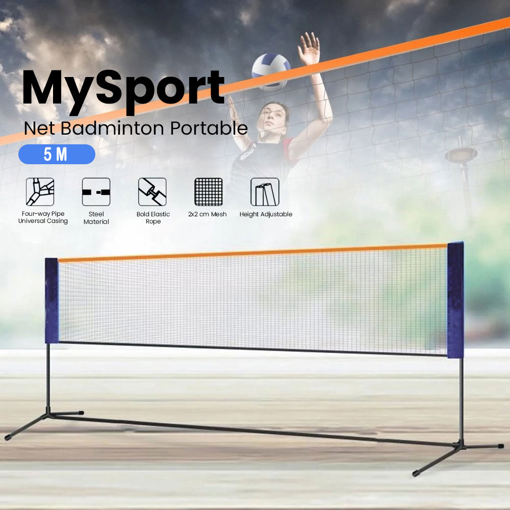 MySport Net Badminton Portable Folding Rack 5M - T300
