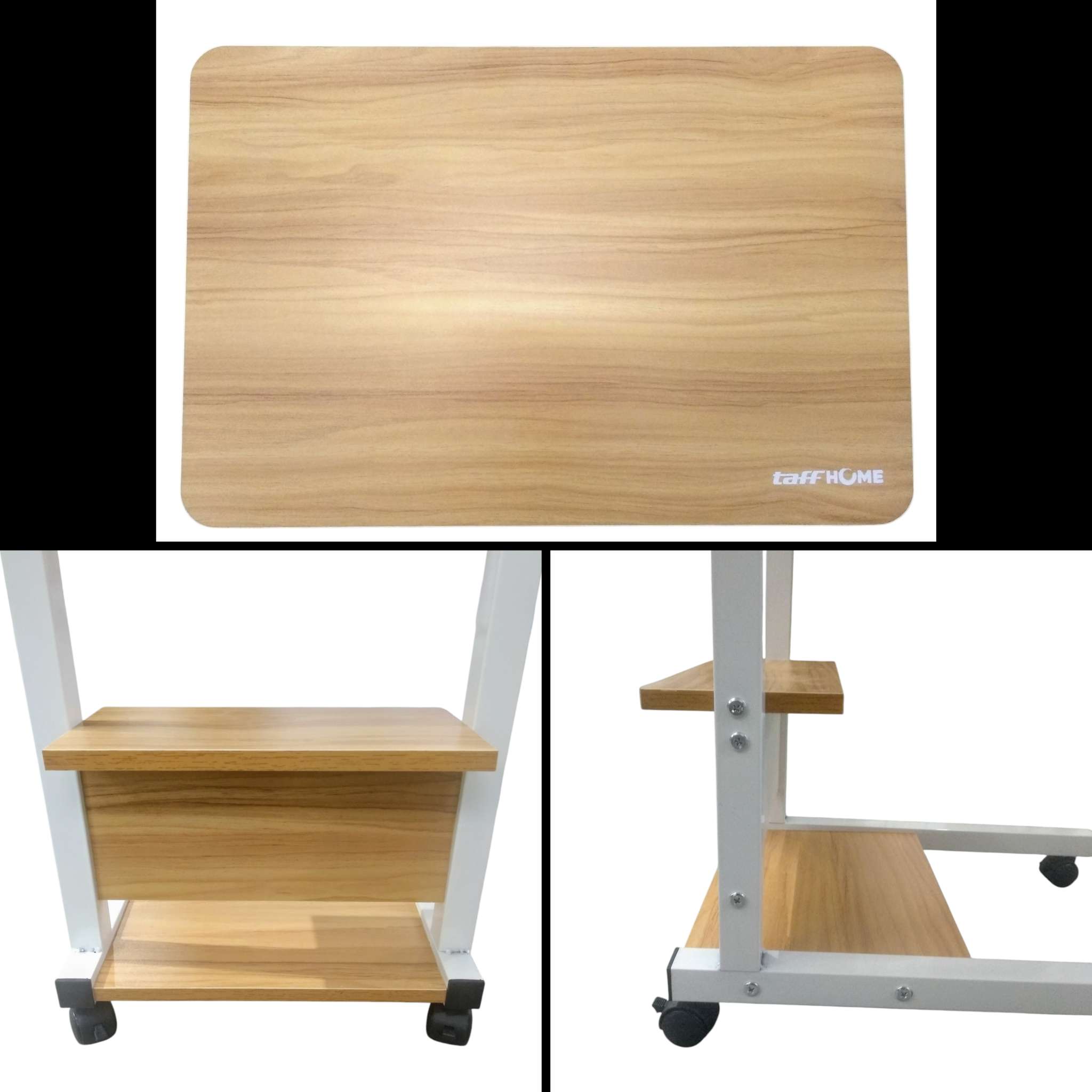 TaffHOME Meja Rak Laptop Adjustable Portable Desk with 1 Rack - ND03