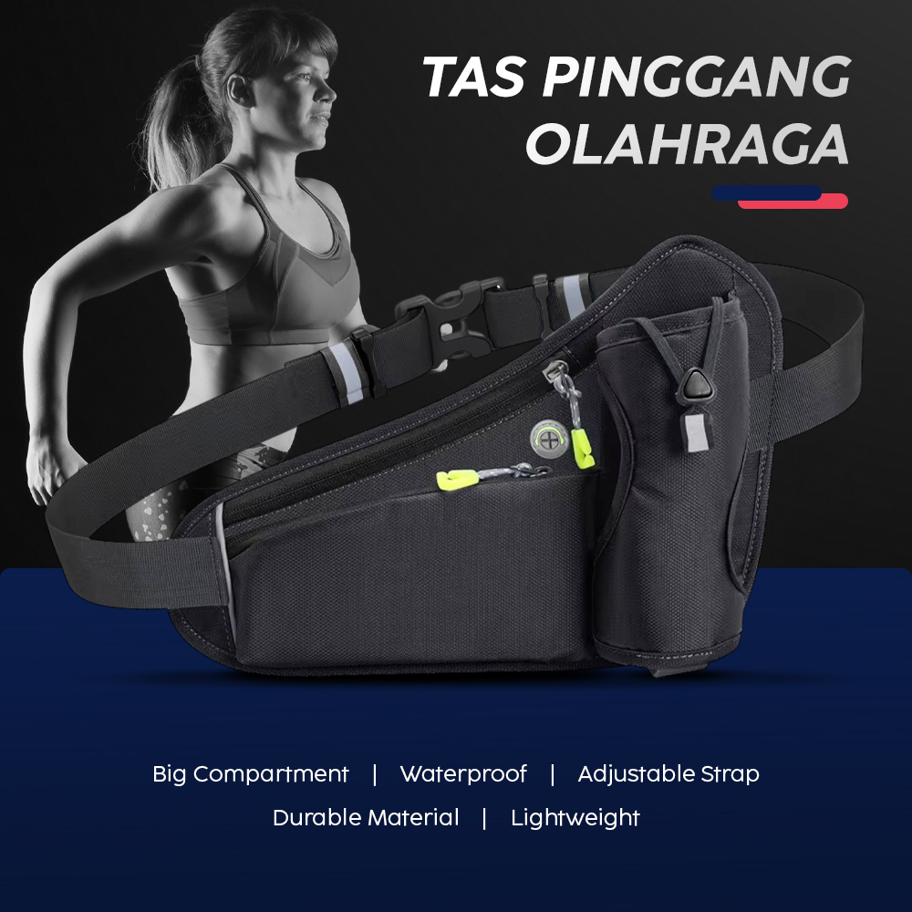 YIPINU Tas Pinggang Olahraga Lari Waterproof Running Waist Bag - 1079