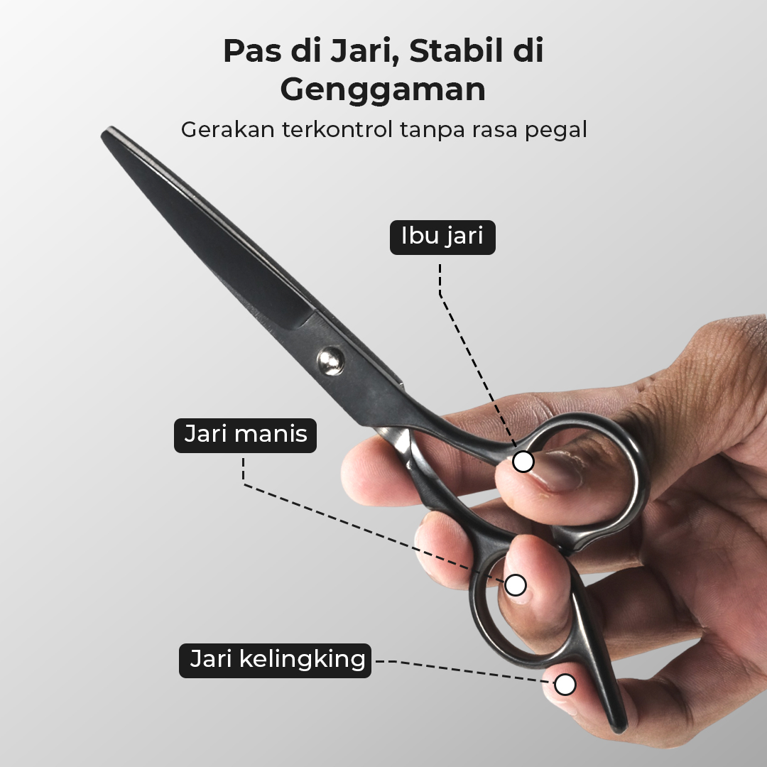 DGHJKA Gunting Rambut 2in1 Sasak Flat Buffing Stainless Steel 4Cr13 - DG-2