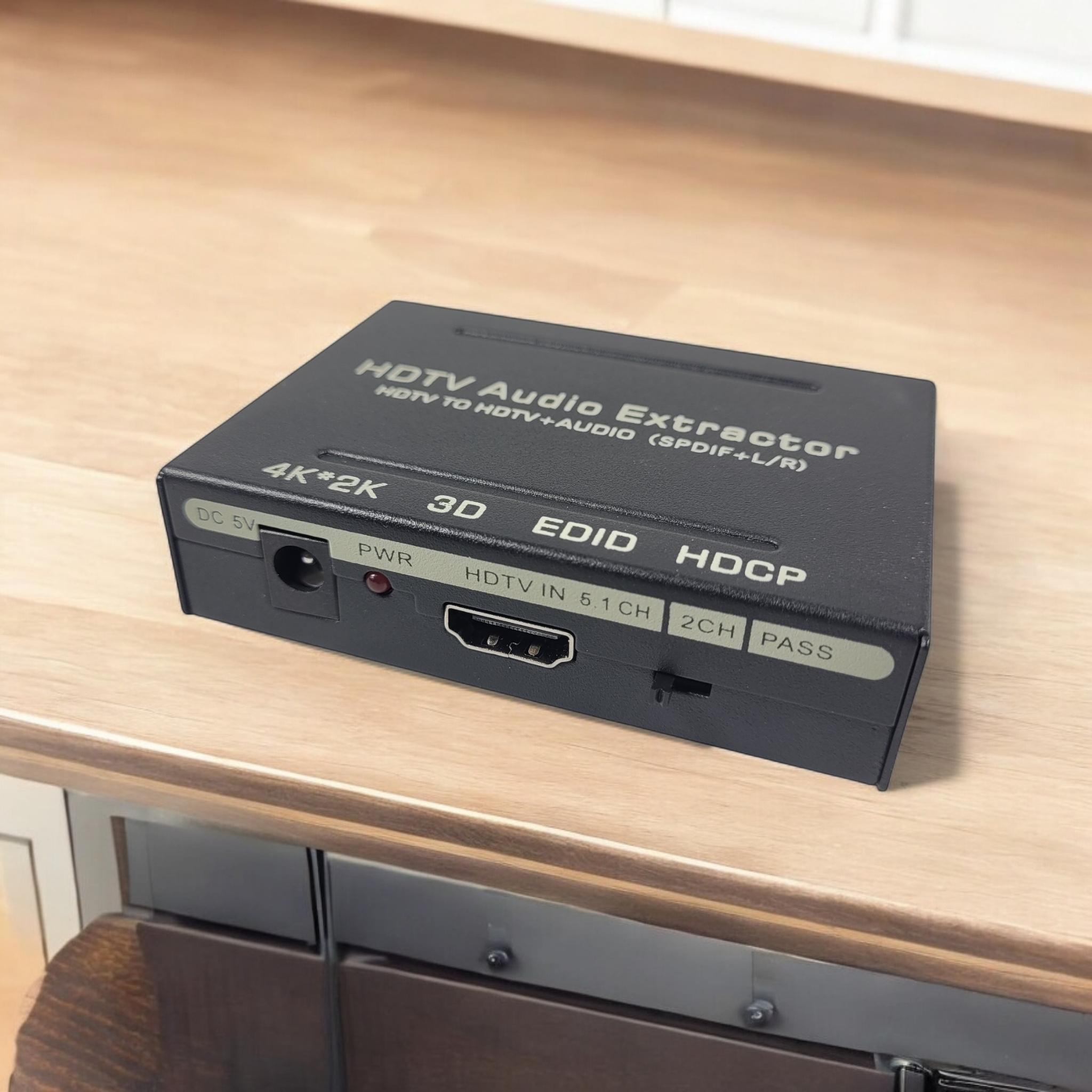 Audio Splitter 3 in 1 HDMI to HDMI Optical SPDIF RCA Converter - AY60