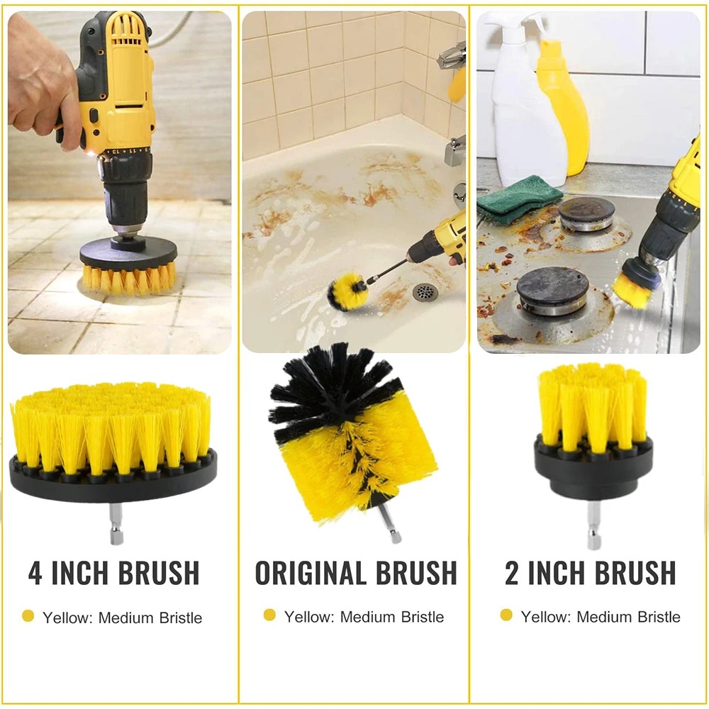 Tress Kepala Sikat Pembersih Bor Car Polisher Drill Kit 5 PCS - INU02