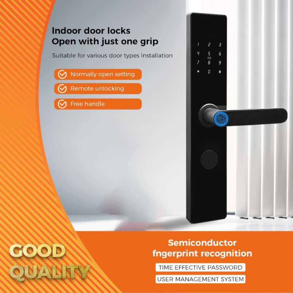 MAISUSTY Smart Door Lock Fingerprint Password Card RFID Alarm - G1F-N9