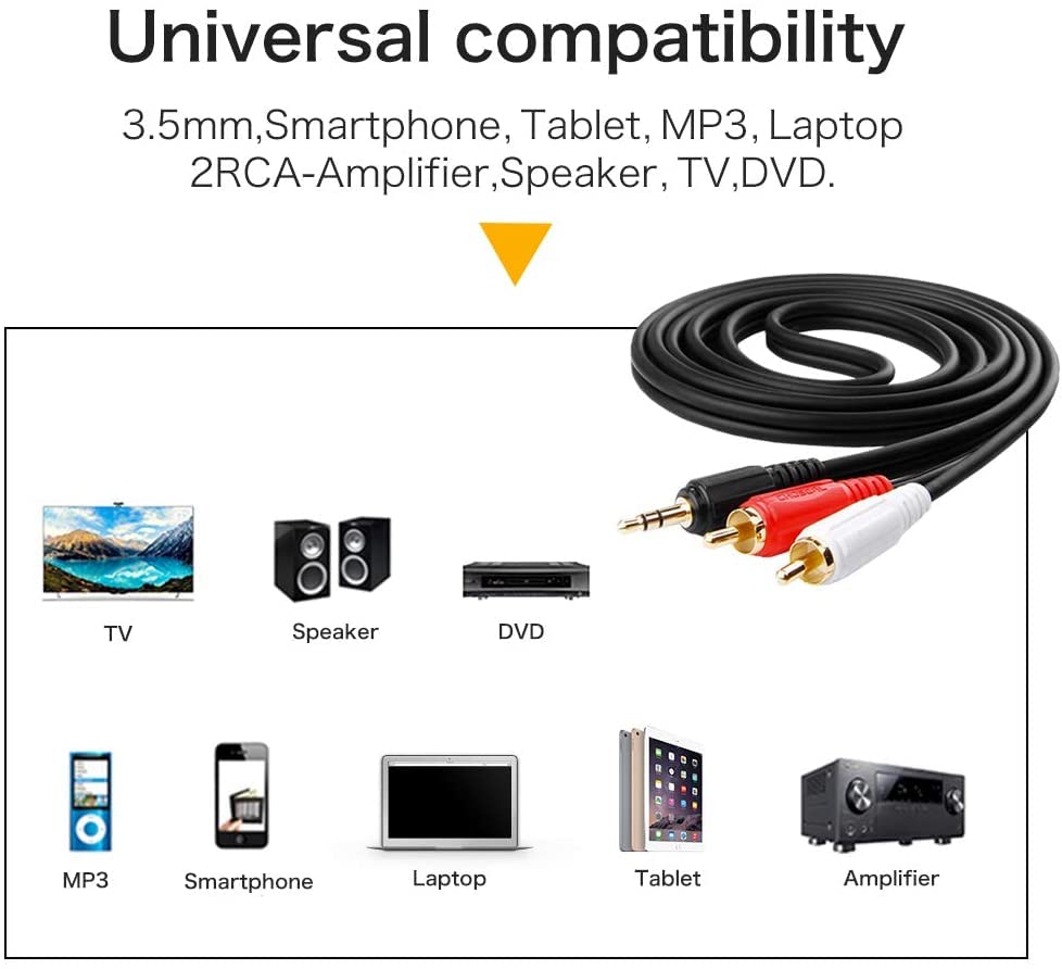 Kabel Audio Jack 3.5mm to RCA Male - RC3501