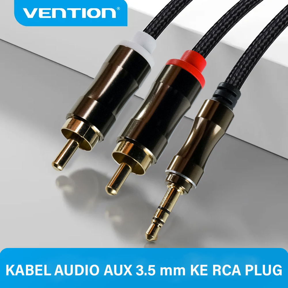 Vention Kabel Audio AUX 3.5mm ke RCA Plug 3M - V102
