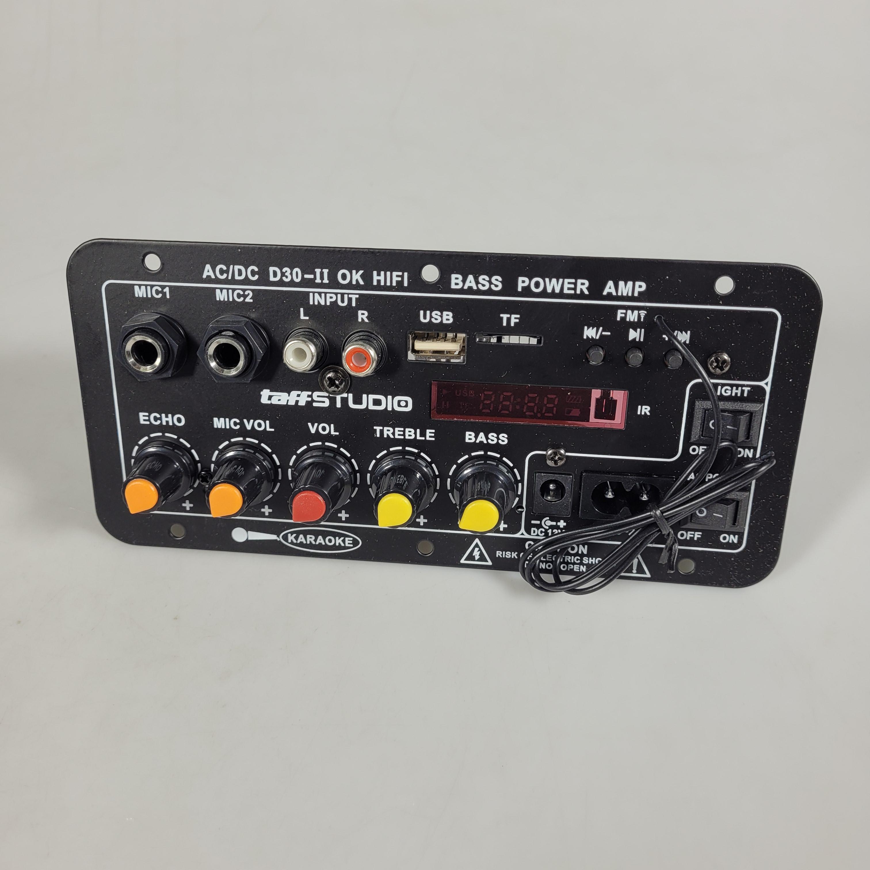 TaffSTUDIO Amplifier Board Audio Bluetooth USB 2.1 Channel 12V - D30-II