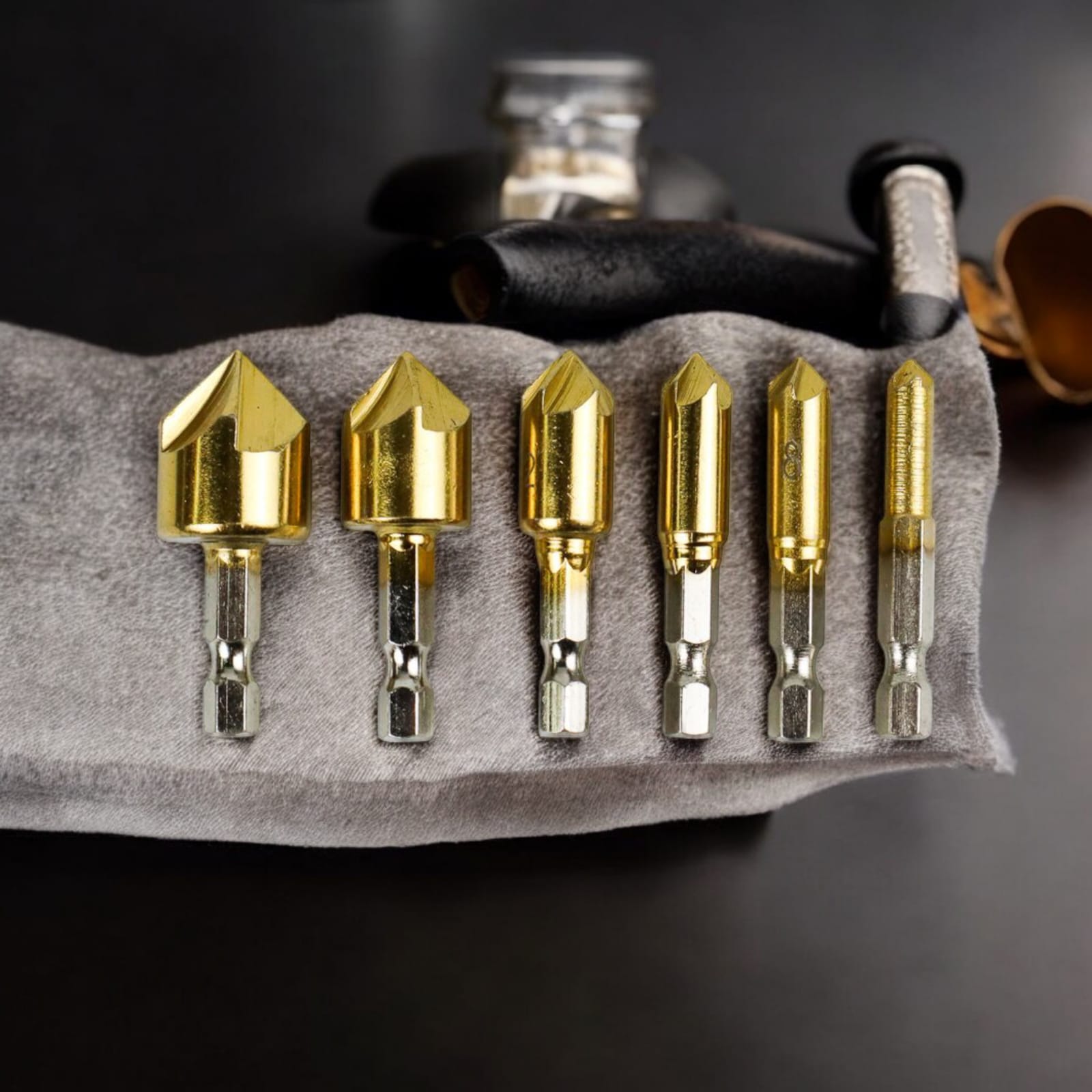 Taffware Mata Bor Drill Bit Countersink HSS 6-19mm 6 PCS - BT3