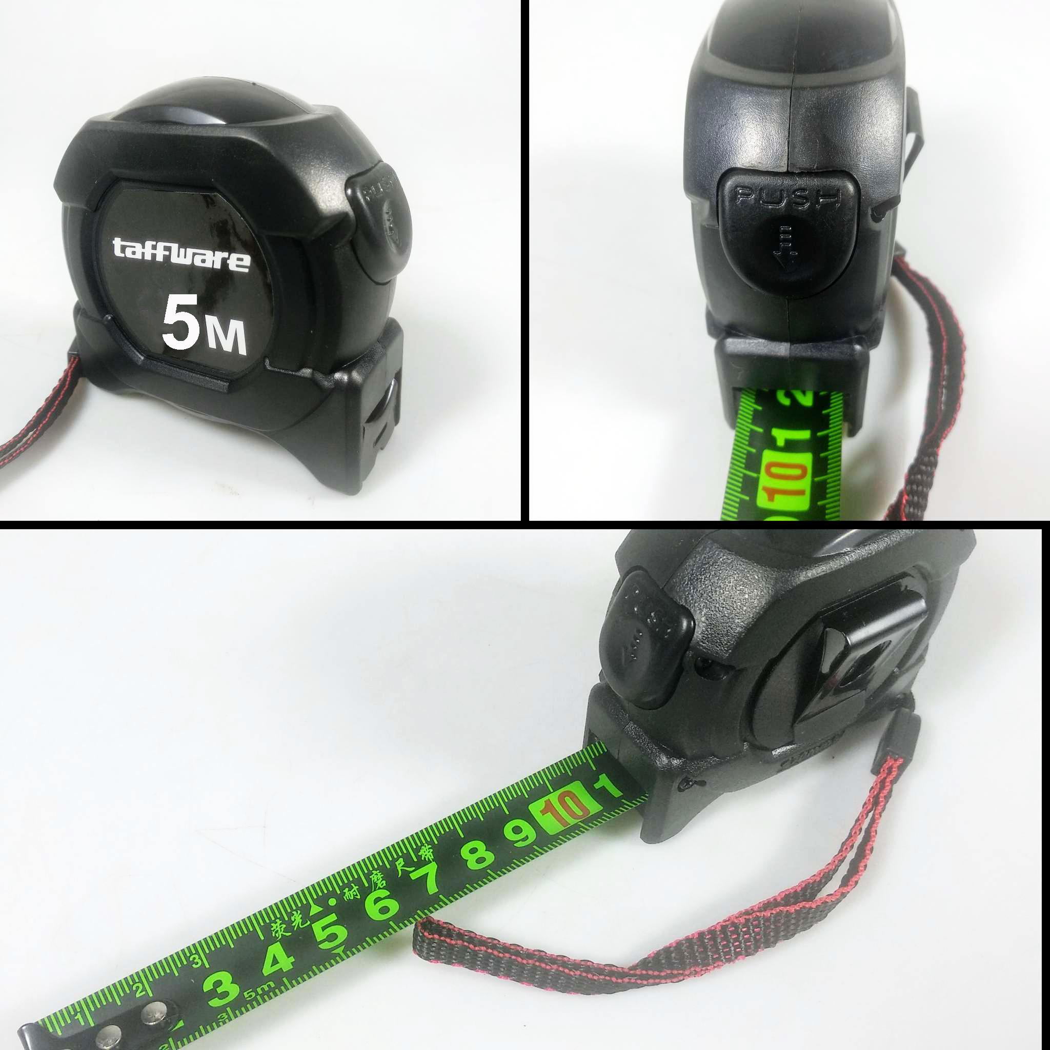 Taffware Roll Meteran Retractable Ruler Automatic Locking 5M - XBE5M