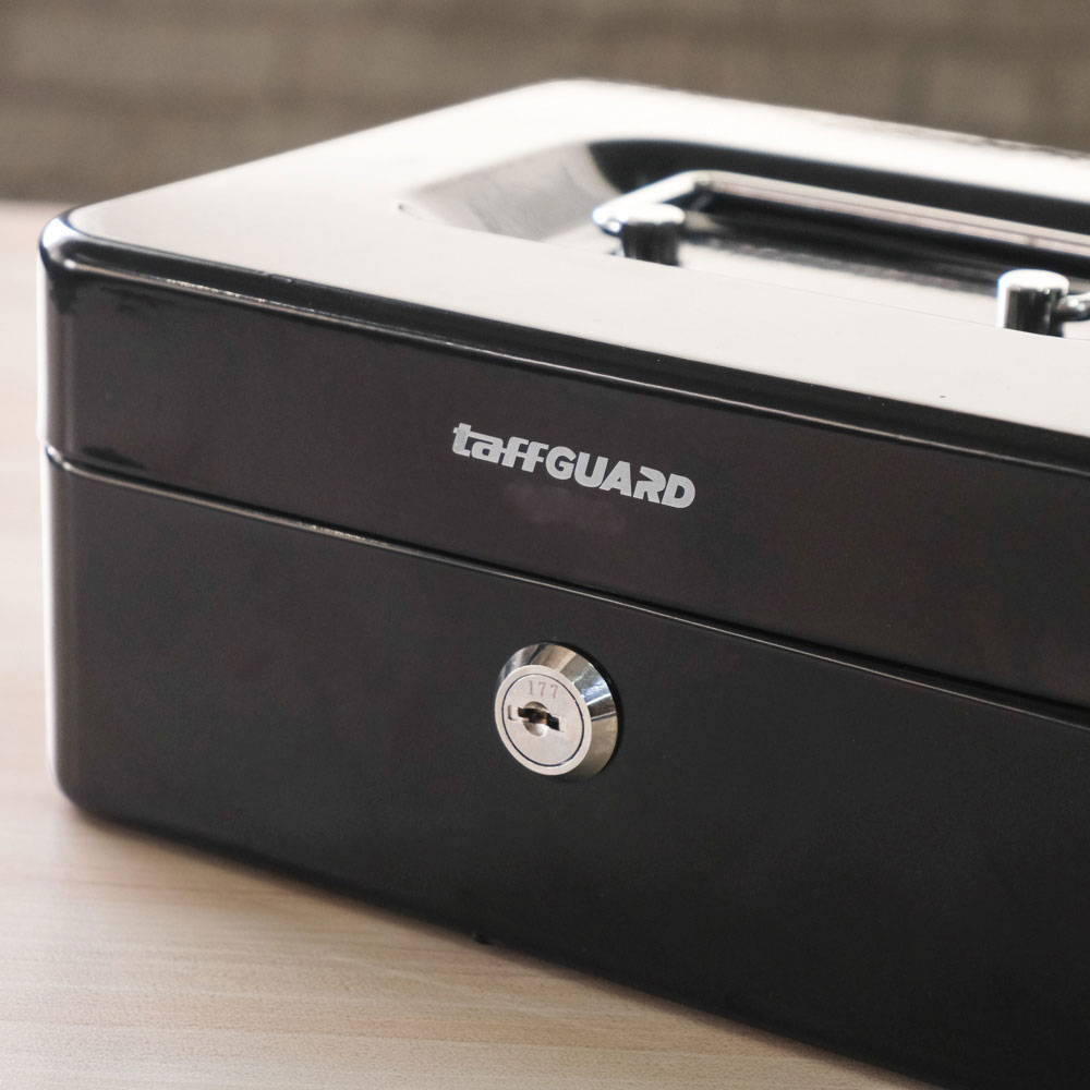 TaffGUARD Brankas Kotak Uang Dokumen Cashbox Key Lock 20x16x9cm - 200A
