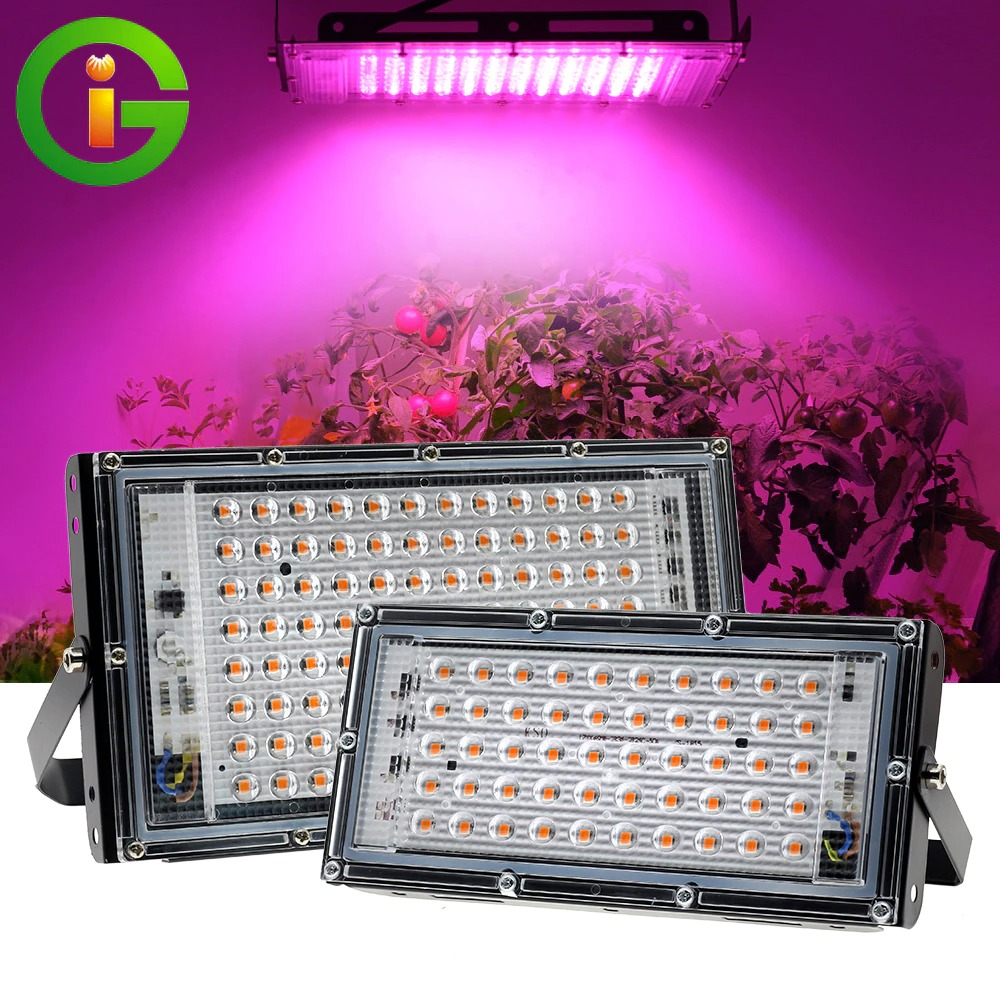 GI Grow Light LED Hidroponik Full Spectrum 2835 SMD 220V 100W IP65 - RO24