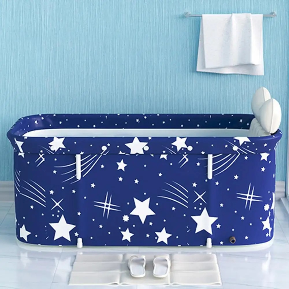 Xueqin SPA Bathtub Lipat Portable Adult Folding Bath 135x65x48cm - 18403