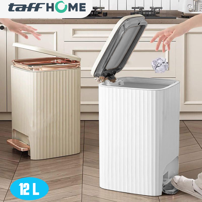 TaffHOME Tempat Tong Sampah Pedal Kaki Trash Bin - M30