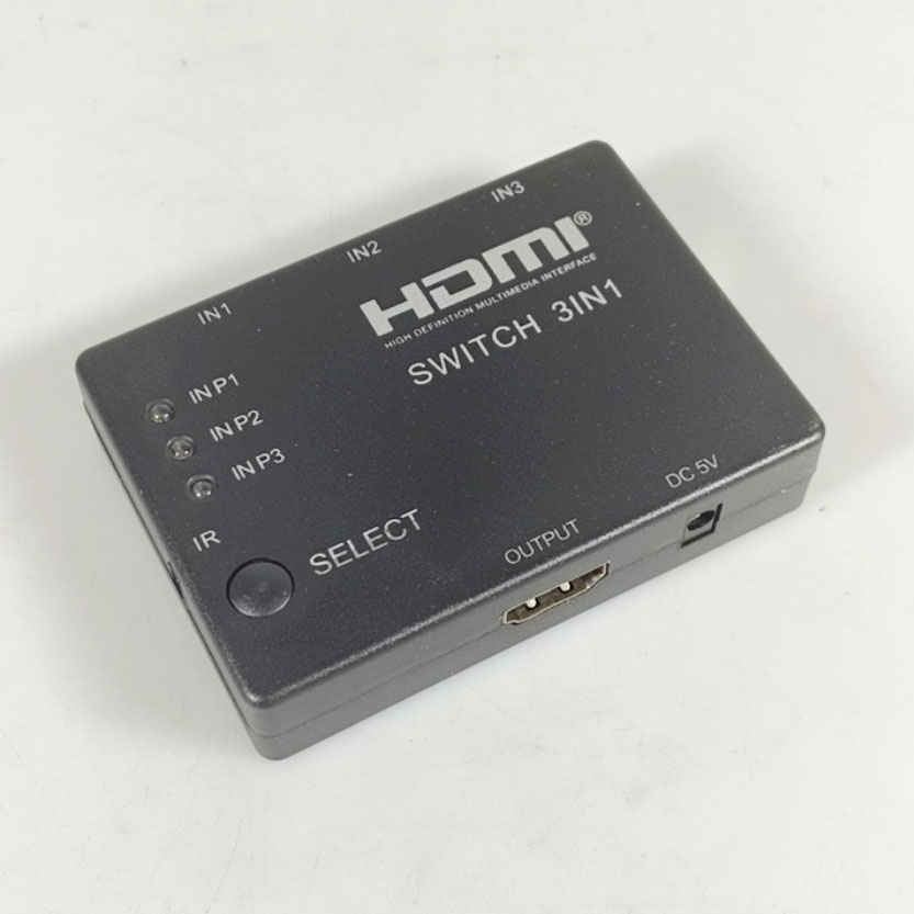 Perlinta HDMI Switch 3 Port Full HD 1080P with Remote Control - 3T01