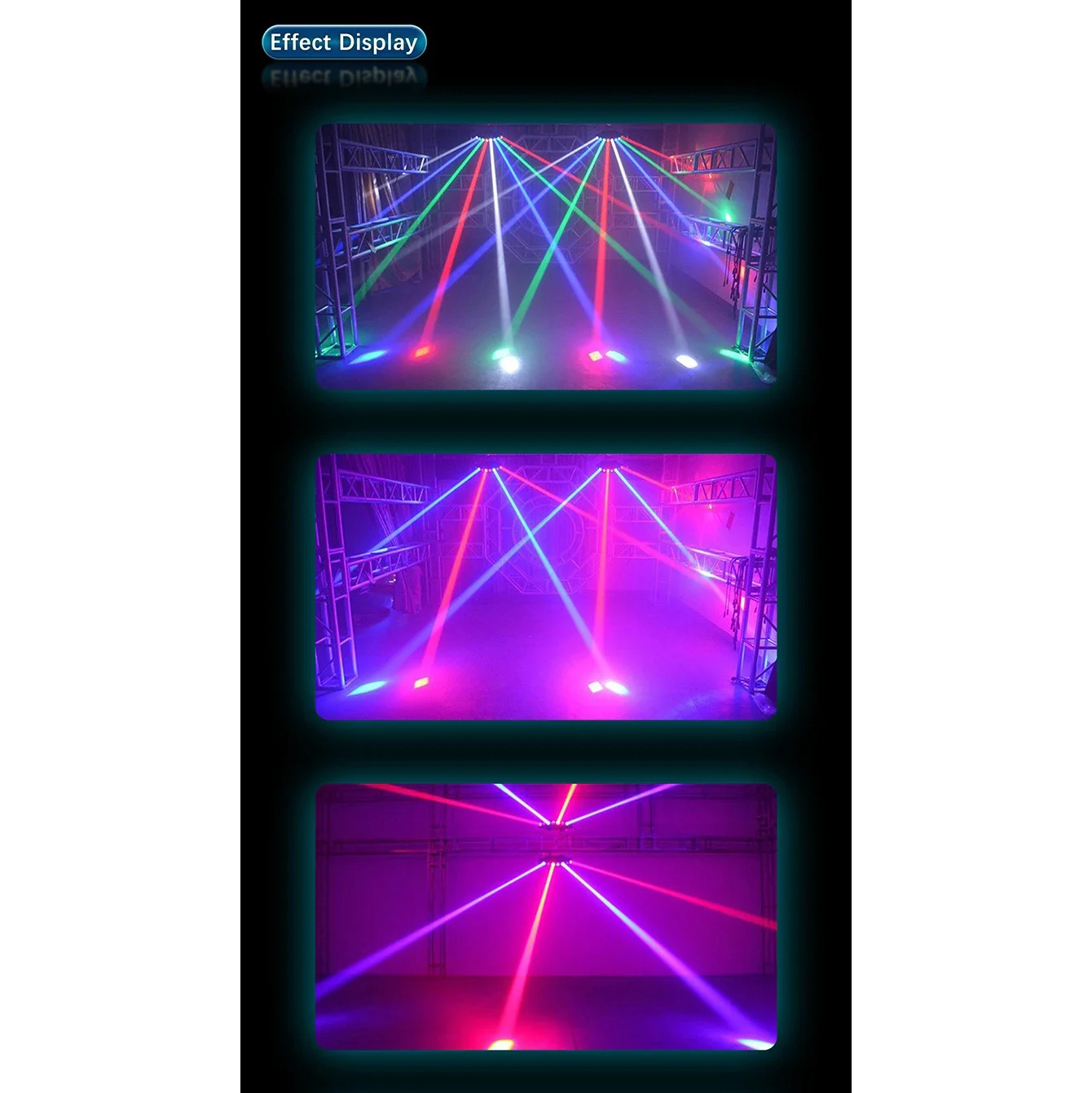 KEMAX Lampu Sorot LED Laser Beam Disco RGBW Dynamic DMX512 - KM36
