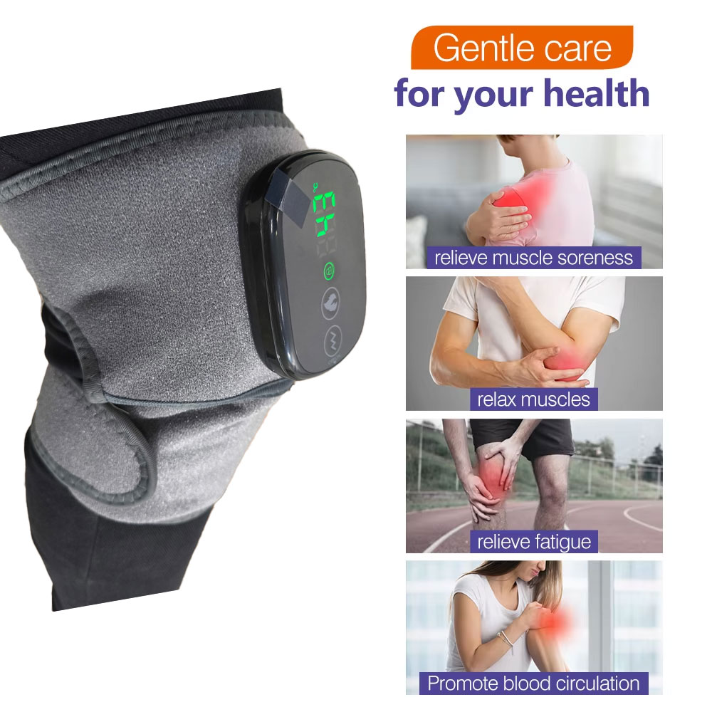 Moajaza Alat Pijat Pemanas Terapi Knee Pad 3 Mode Getaran 5000mAh - HC-008