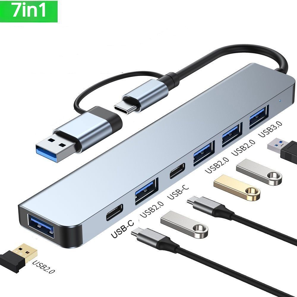 GENERIS USB Hub Type C Adapter 7in1 USB 3.0 USB 2.0 - GEN23