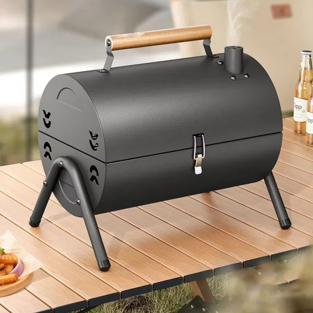 Xbess Alat Panggang Arang Portable BBQ Outdoor Grill Stove with Pan - K-707