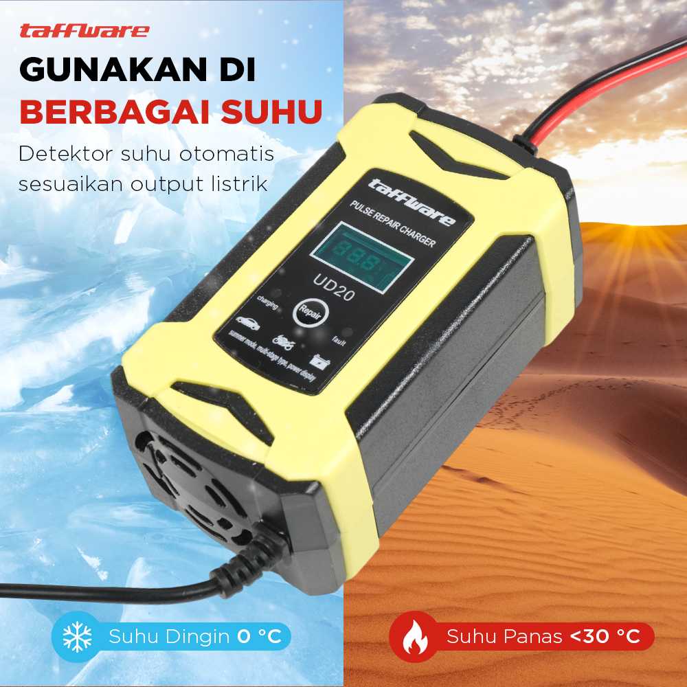 Taffware Venus Charger Aki Mobil Intelligent Battery Charger 12V 6A - UD20 - Gambar 4