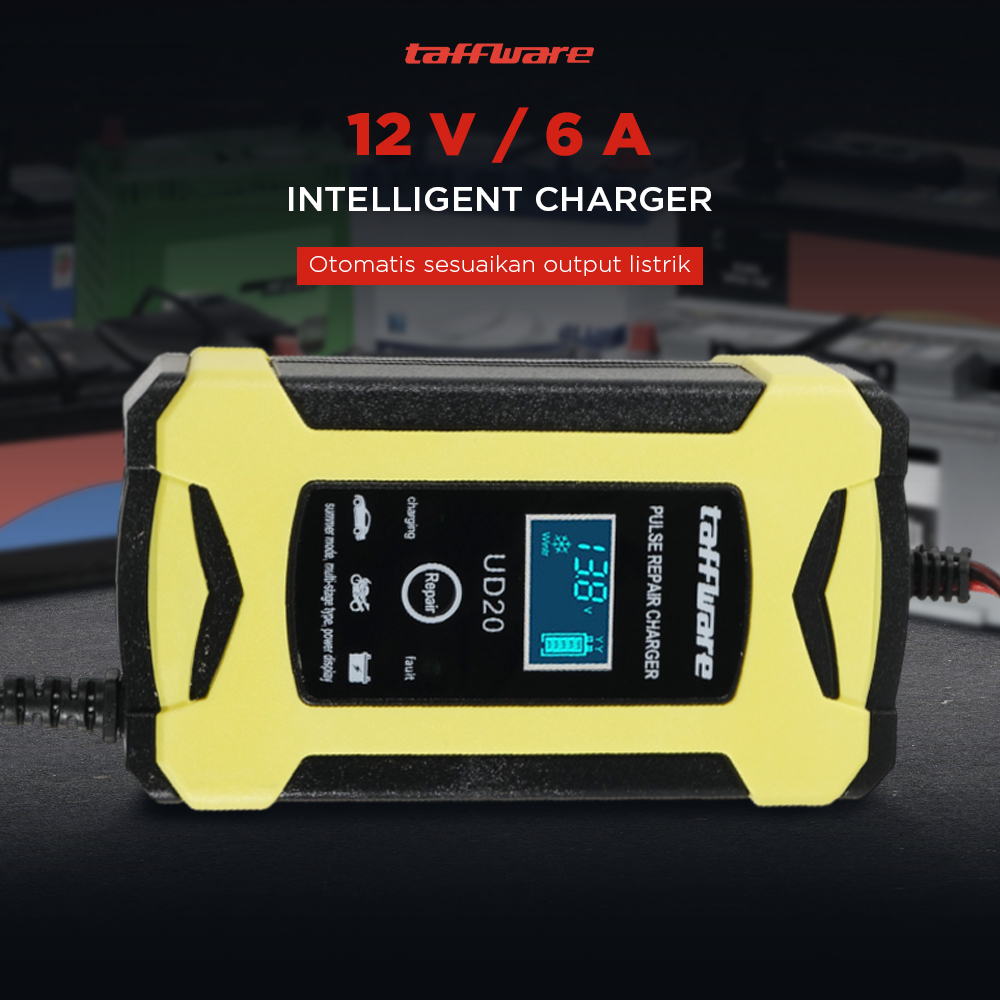 Taffware Venus Charger Aki Mobil Intelligent Battery Charger 12V 6A - UD20
