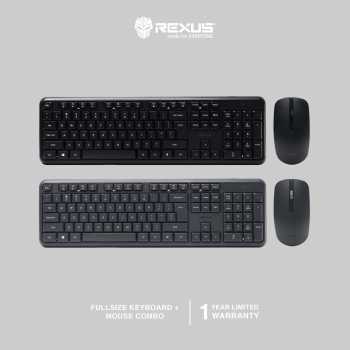 Rexus KM12 Combo Office 2in1 - Keyboard & Mouse Wireless Silent