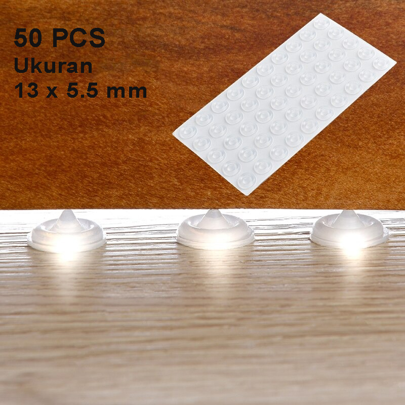 NAIERDI Sticker Silikon Bumper Benturan Pintu Door Stopper 50PCS - FZL11