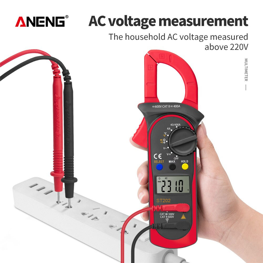 ANENG Digital Multimeter Voltage Tester Temperature - ST202