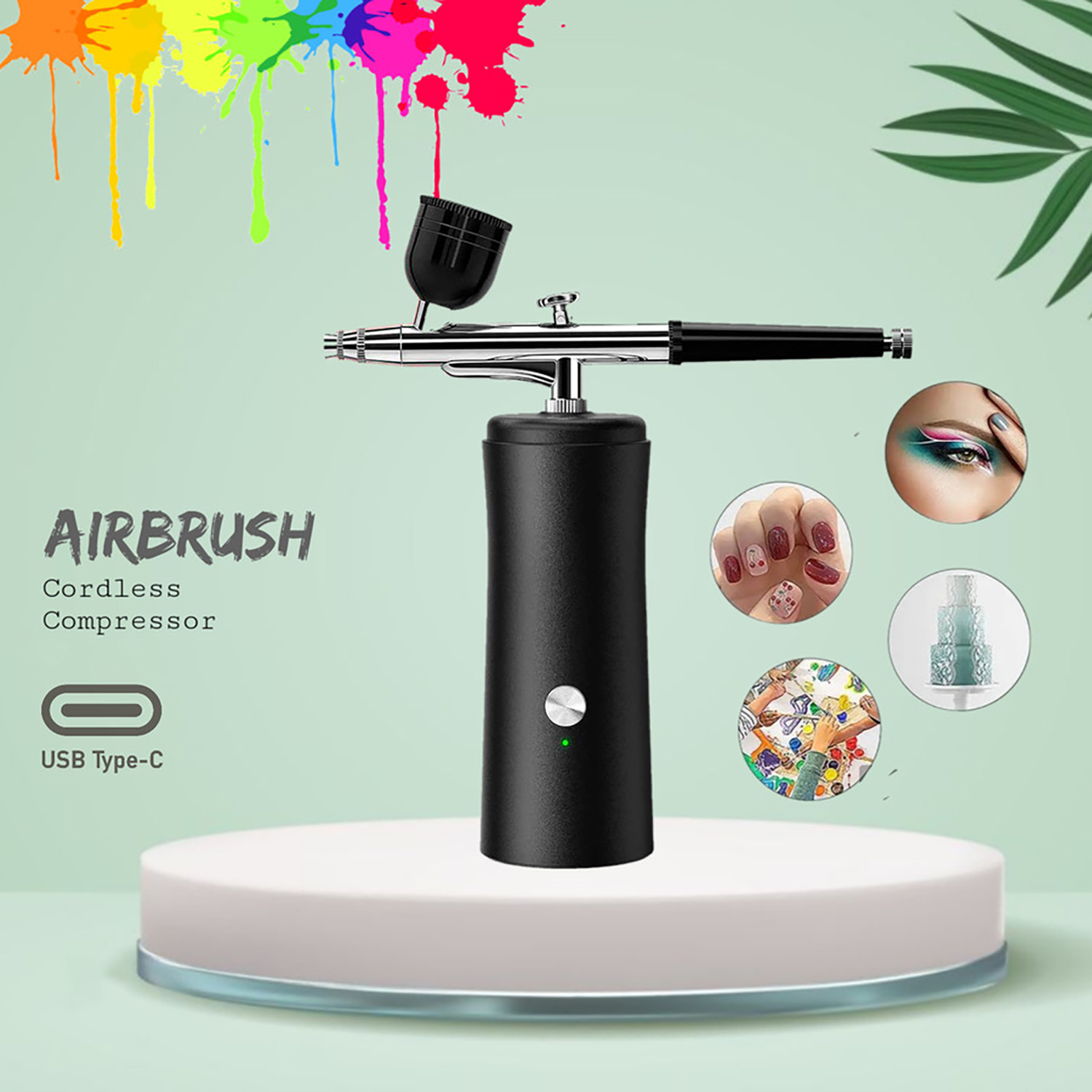 BAETUY Airbrush Spray Gun Nail Art Body Painting 120-170kPa 800mAh - B-32