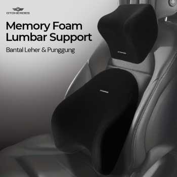 OTOHEROES Set Bantal Mobil Leher Punggung Memory Foam Lumbar Support - MG-2287