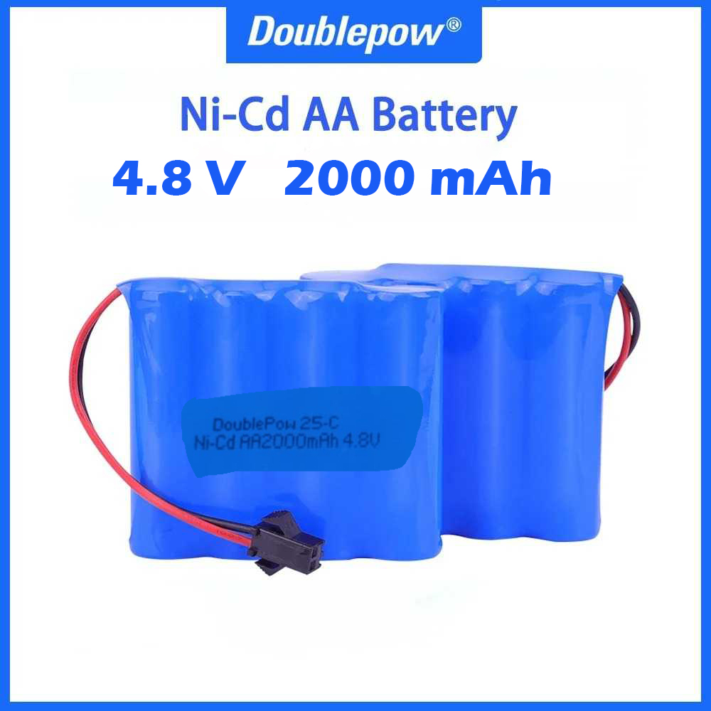 Doublepow Baterai Pack RC Toy Battery AA Ni-CD SM Plug 2000mAh 4 Pack - YZ2000