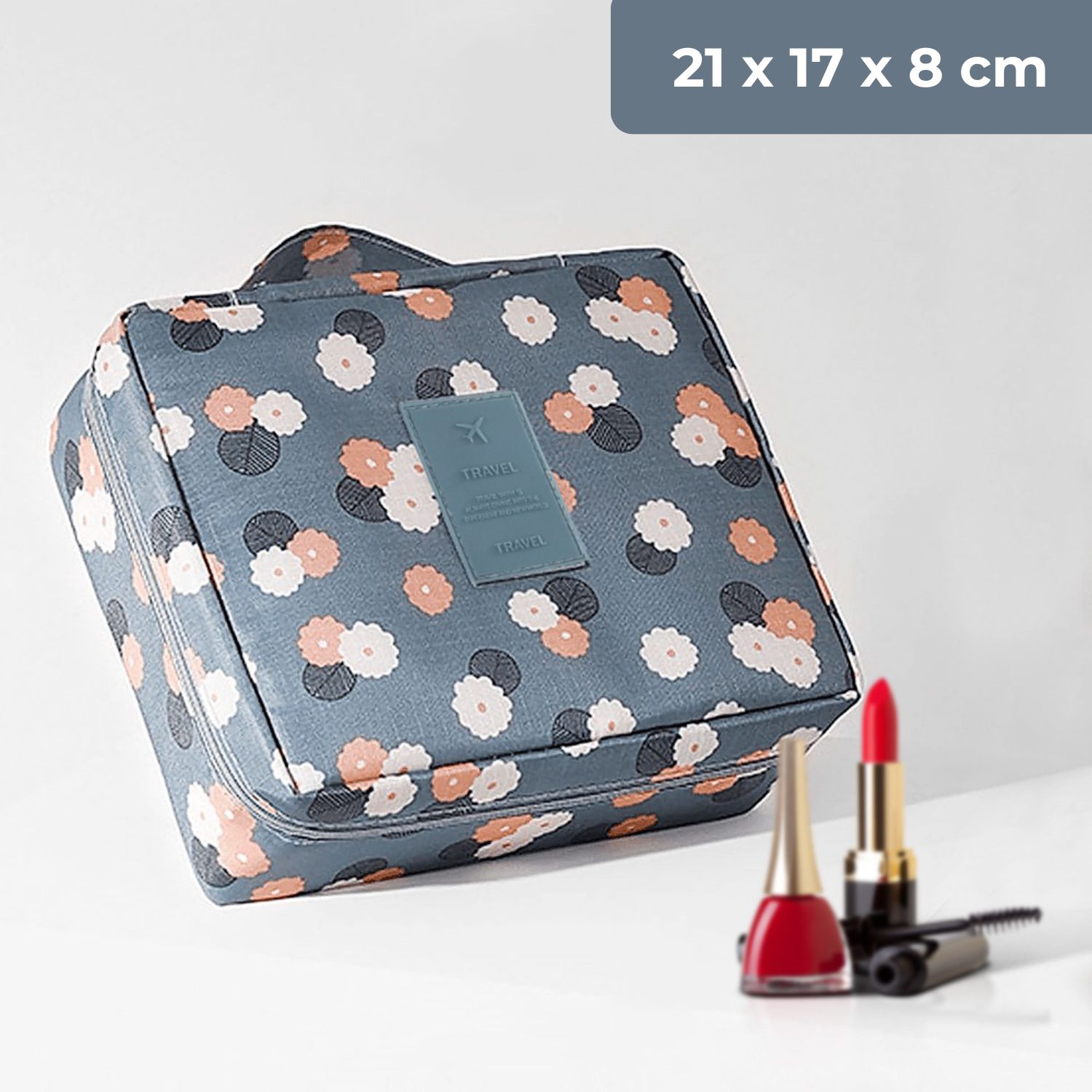 Cassiey Tas Kosmetik Sabun Toiletry Travel Bag Organizer 21x17x8cm - VER.2