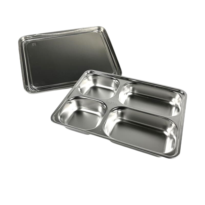 Januel Kotak Makan Fast Food Tray Container Stainless Steel 304 - Jn71